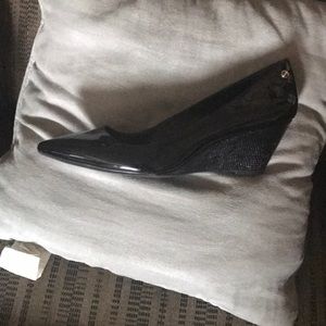 Brand new Calvin Klein Patent leather wedges